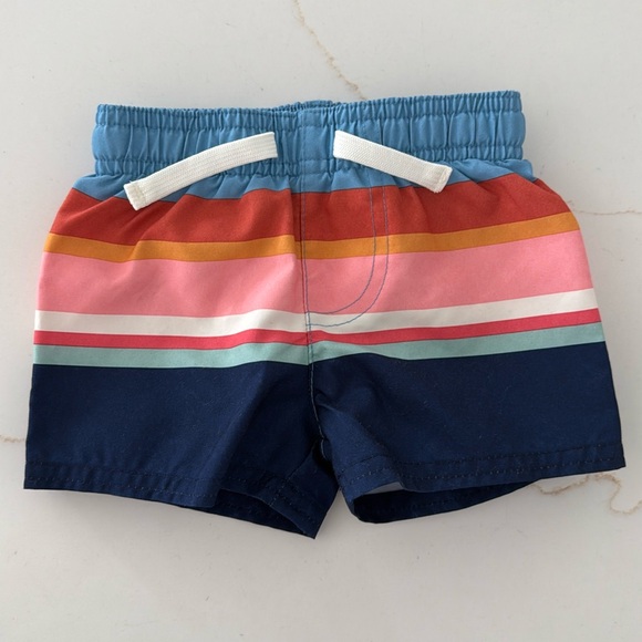 Cat & Jack Striped Swim Trunks - Picture 1 of 3